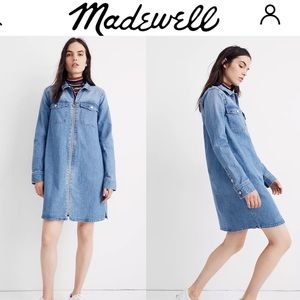 Madewell Denim Zip-Front Shirtdress New without🏷